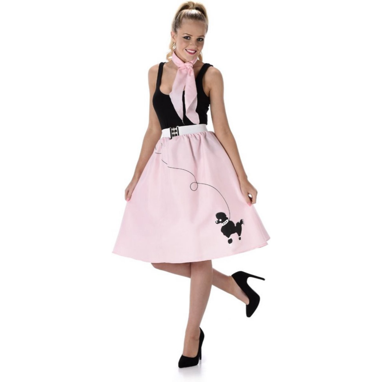 50’s Rok & Sjaaltje Dames Lichtroze – Jaren 50 Carnaval Set 