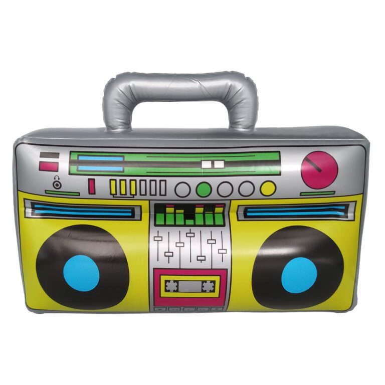 Opblaasbare Boombox / Radio – 42 cm – 80s/90s Feestdecoratie 