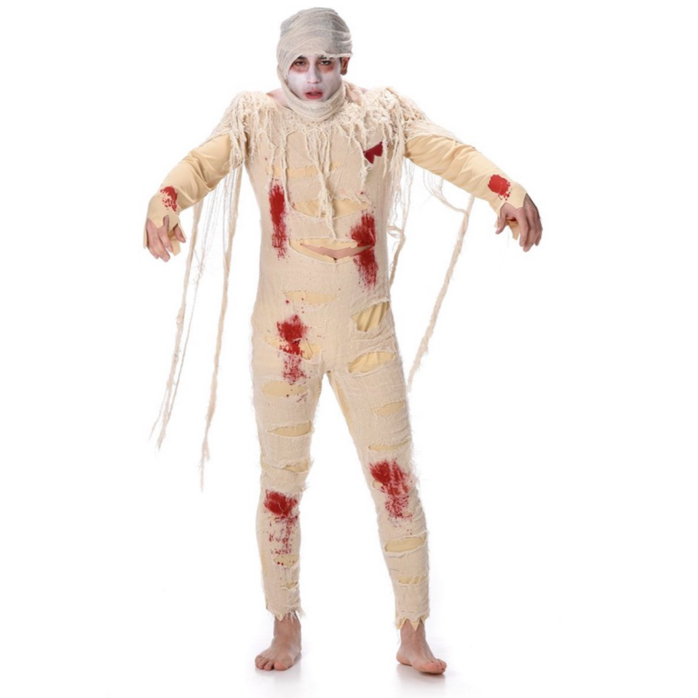 Egyptische Mummie Kostuum Heren – Horror Jumpsuit 2-delig 