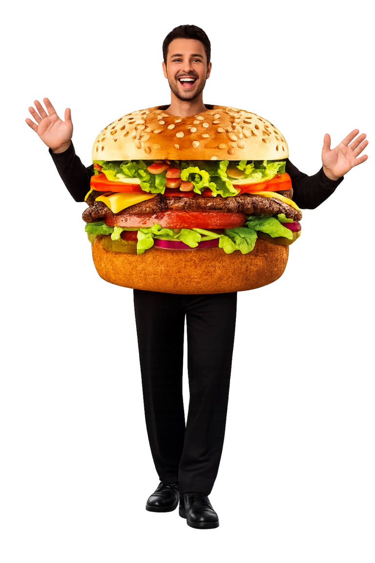 Hamburger Kostuum Volwassenenย
