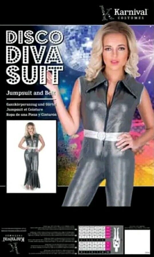 Disco Diva Kostuum Dames – Zwarte 70s Jumpsuit met Flair Pijpen